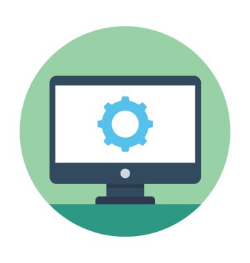 Ekran ayarları vektör simgesi