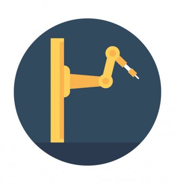 Endüstriyel kol vektör simgesi