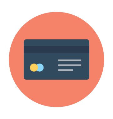 Kredi kartı vektör simgesi