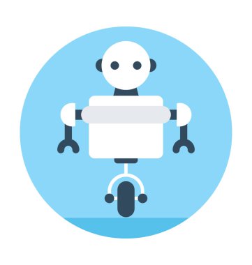 Robotik düz vektör simgesi