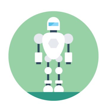 Robotik düz vektör simgesi