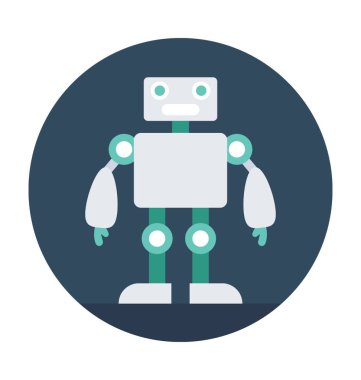 Robotik düz vektör simgesi