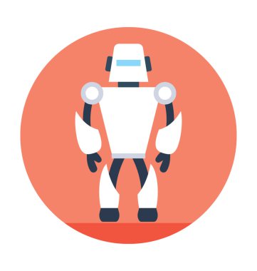 Robotik düz vektör simgesi