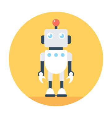 Robotik düz vektör simgesi