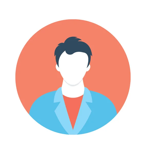 Guy Flat Vector Icon — Stockvector