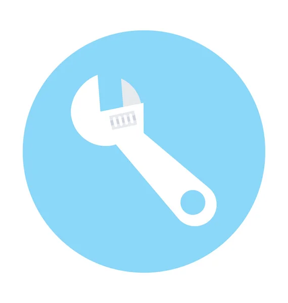 Llave Plana Vector Icono — Vector de stock