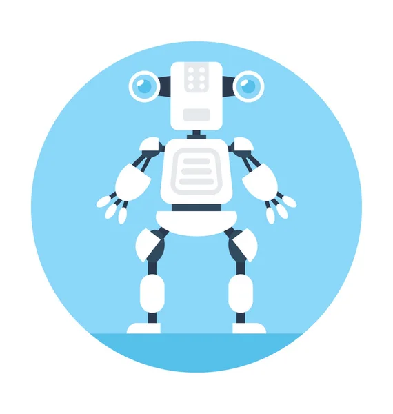 Juego Robot Flat Vector Icon — Vector de stock