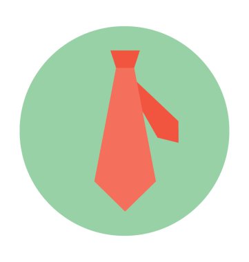 Kravat düz vektör simgesi