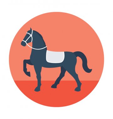 At düz vektör simgesi