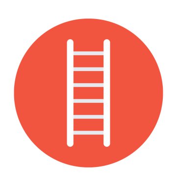 Merdiven düz vektör simgesi