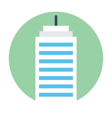 Daireler düz vektör simgesi