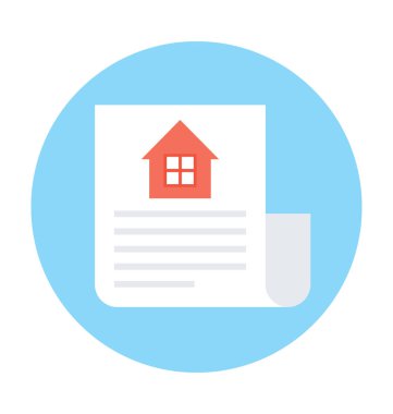 Özellik kağıtları düz vektör simgesi