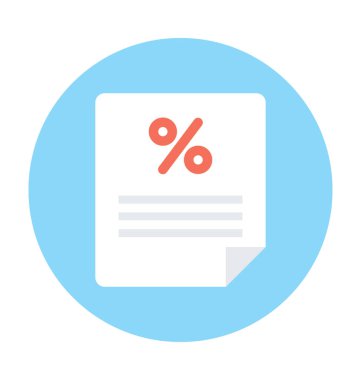 Kağıtları düz vektör simge indirim