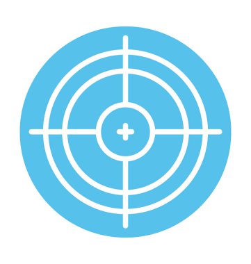 hedef düz vektör simgesi