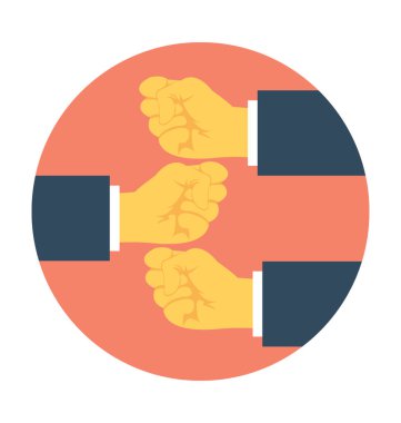 İş kurumsal düz vektör simgesi