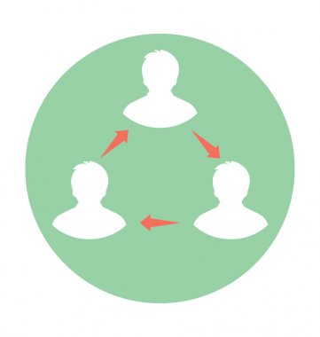 Takım düz vektör simgesi