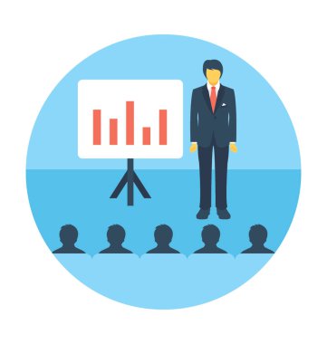 Sunu düz vektör simgesi