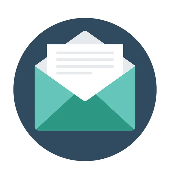 Icono Vector Plano Email — Archivo Imágenes Vectoriales