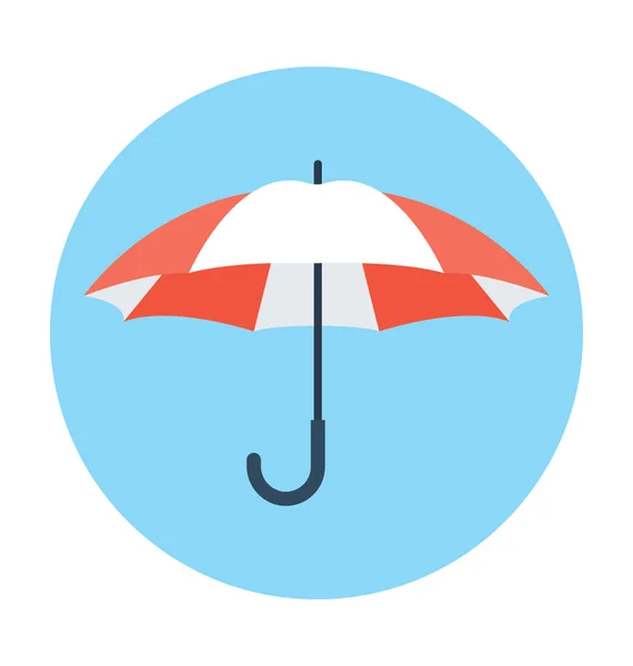 Umbrella Flat Vector Icon — Stock Vector