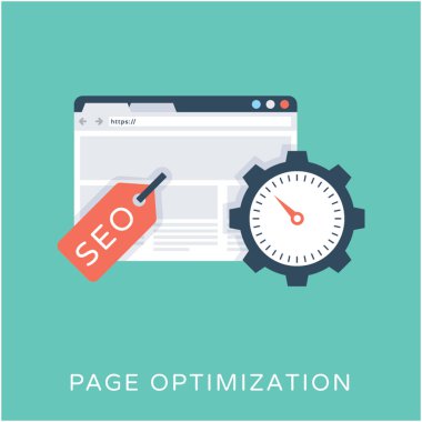 Sayfa Optimizasyonu düz vektör simgesi