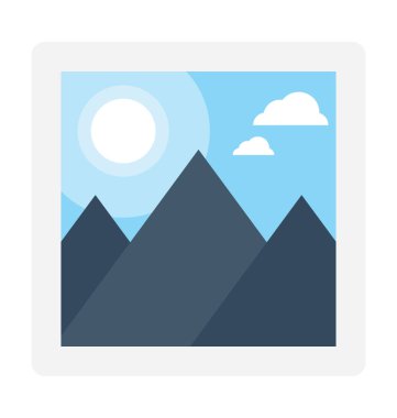 fotoğraf düz vektör simgesi