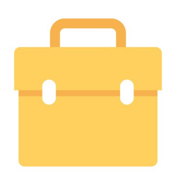 evrak çantası düz vektör simgesi