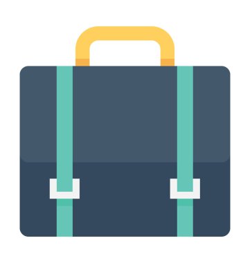 evrak çantası düz vektör simgesi