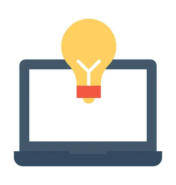 Idea icono de vector plano — Vector de stock