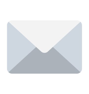 e-posta düz vektör simgesi