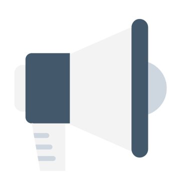 megafon düz vektör simgesi