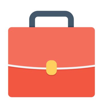 evrak çantası düz vektör simgesi