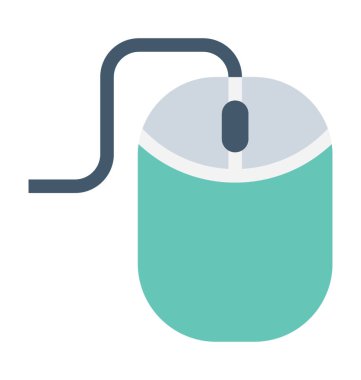 Bilgisayar fare düz vektör simgesi