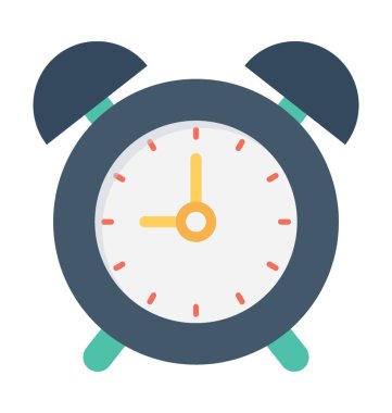 Alarm düz vektör simgesi