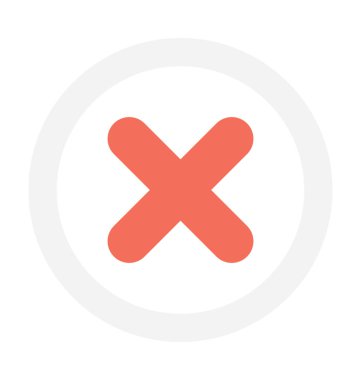 çapraz düz vektör simgesi