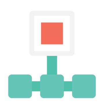 hiyerarşi düz vektör simgesi