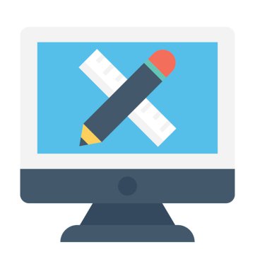 Düz vektör simge tasarlamak