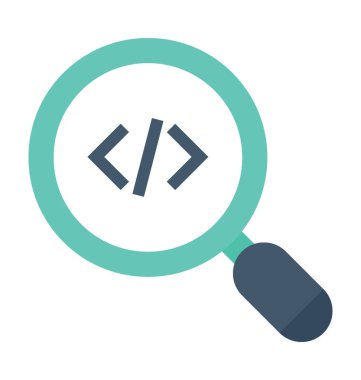 Arama Div düz vektör simgesi