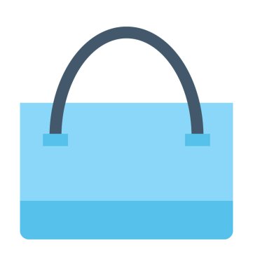 El çantası düz vektör simgesi