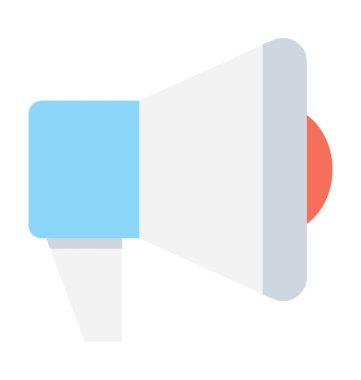 megafon düz vektör simgesi