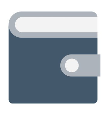 Cüzdan Düz Vektör Simgesi