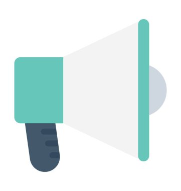 megafon düz vektör simgesi