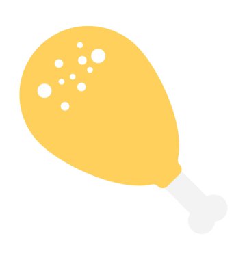 Bacak parça düz vektör simgesi