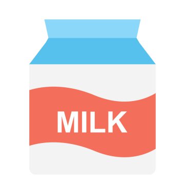 Süt Şişesi Düz Vektör Simgesi