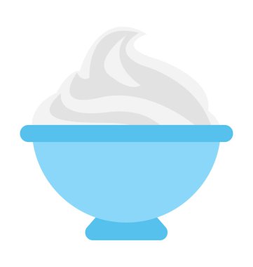 dondurma düz vektör simgesi