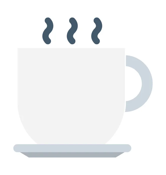 Tea Cup Flat vector Icon — Stock Vector