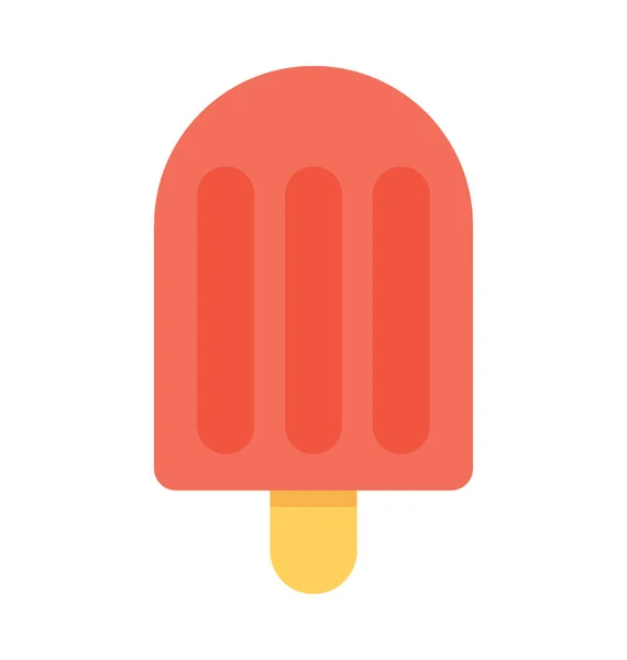 Popsicle Flat Vector Icon — Stock Vector