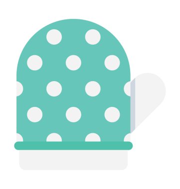 Mitten düz vektör simgesi