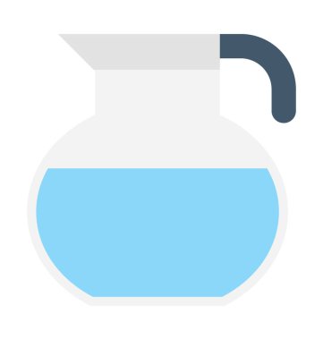 Sürahi düz vektör simgesi