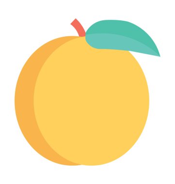 Turuncu Düz Vektör Simgesi