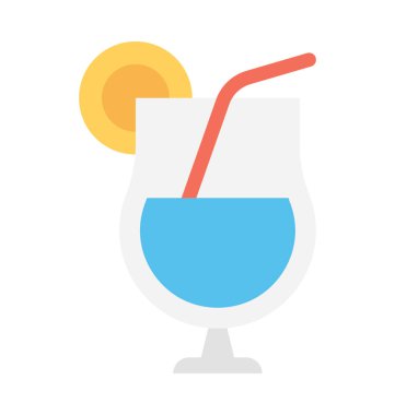 Limonata düz vektör simgesi